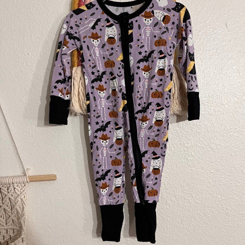halloween bamboo romper pjs